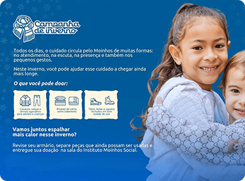 Hospital Moinhos de Vento lança campanha para arrecadar 15 mil peças de agasalho em Porto Alegre